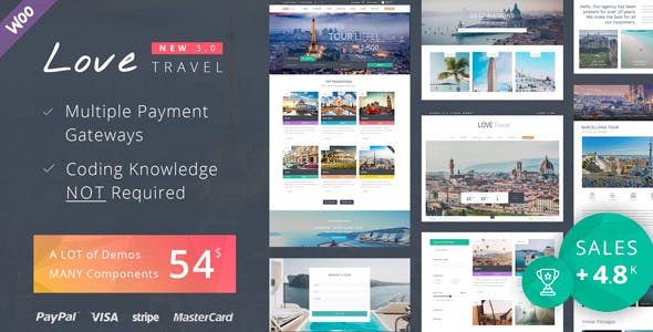 Love Travel NULLED Theme