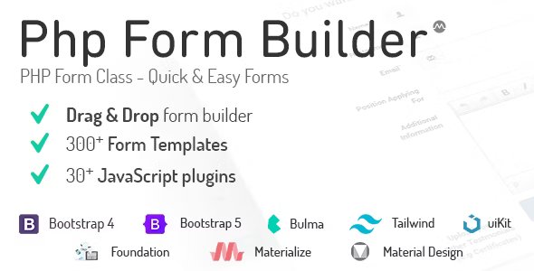 PHP Form Builder nulled plugin