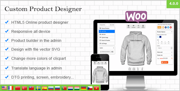 WooCommerce Custom Product Designer nulled plugin