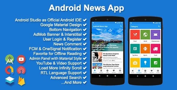 News App and Web Mobile App Template