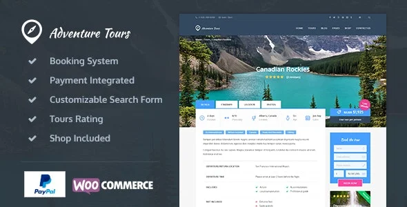 Adventure Tours nulled Themes
