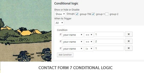 Contact Form 7 Conditional Logic nulled plugin