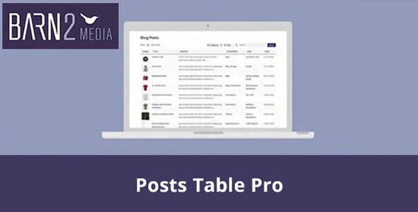 Barn2 Posts Table Pro nulled plugin