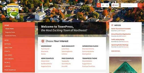 TownPress nulled Themes