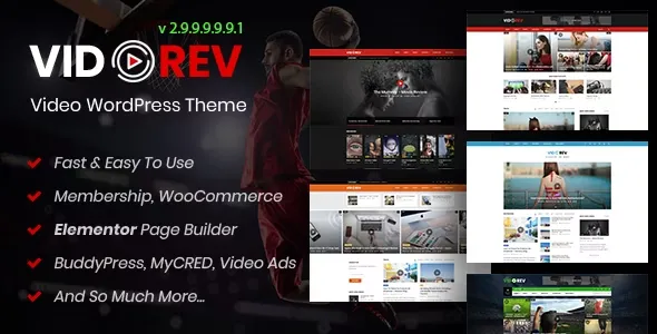 VidoRev nulled Themes