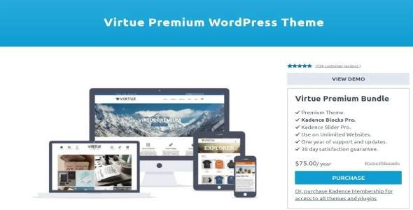 Virtue Premium nulled Themes