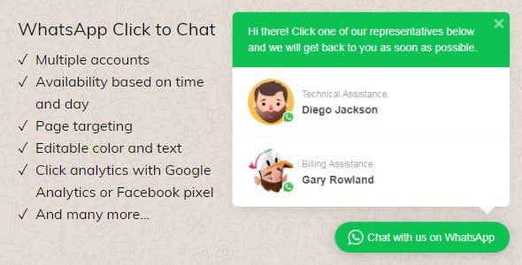 WhatsApp Click to Chat Plugin for WordPress nulled plugin