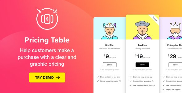 Pricing Table nulled plugin