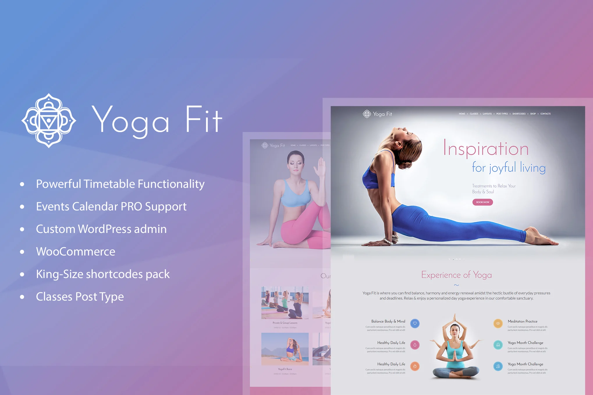 Yoga Fit nulled Themes