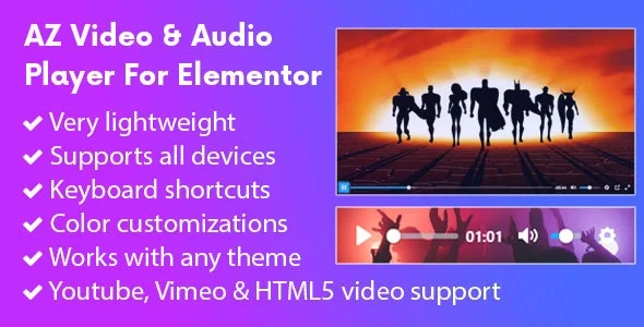 AZ Video and Audio Player Addon for Elementor nulled plugin