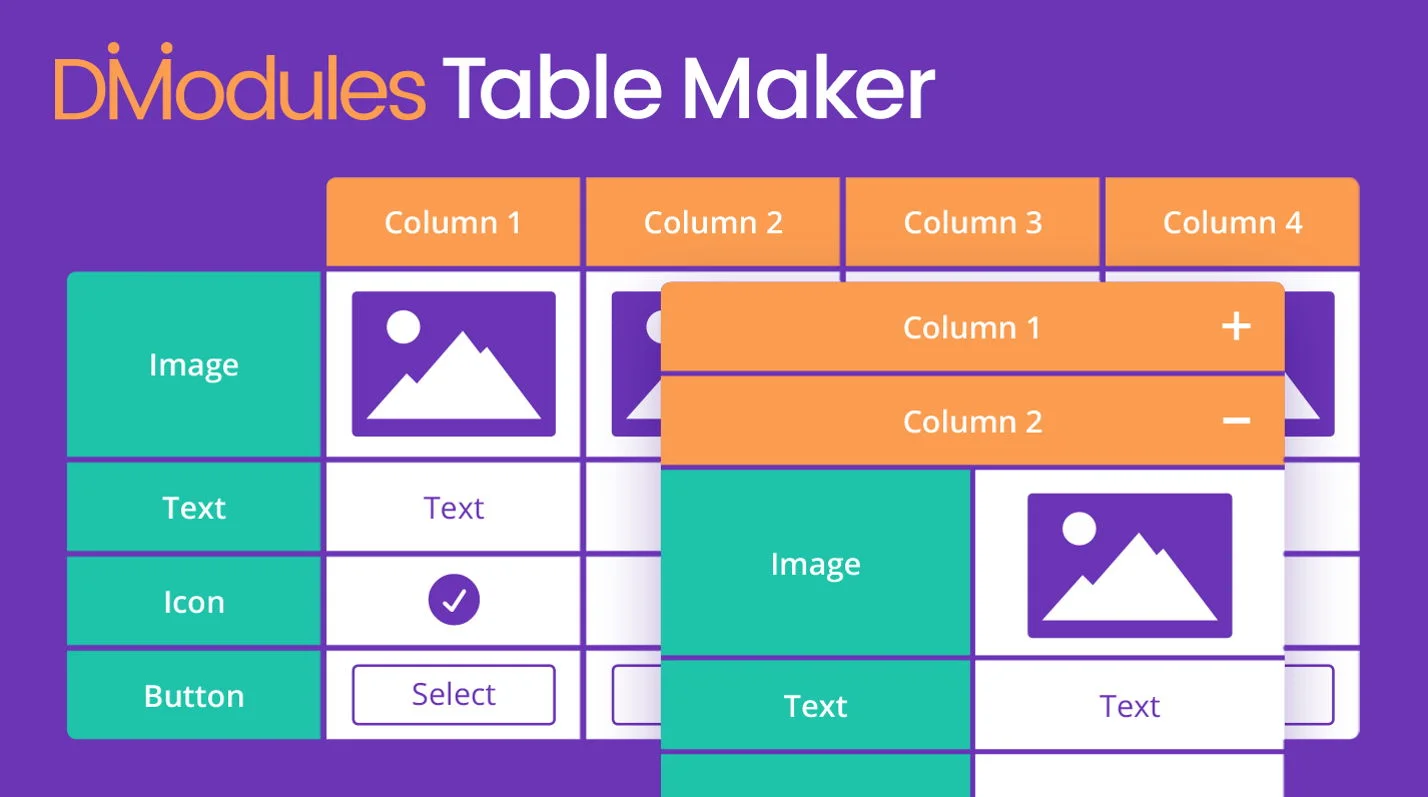 Divi Modules Table Maker nulled plugin