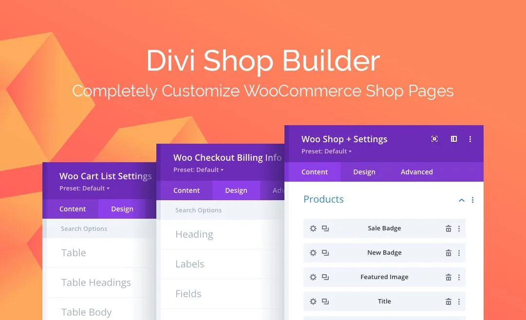 Divi Shop Builder For woocommerce Plugins