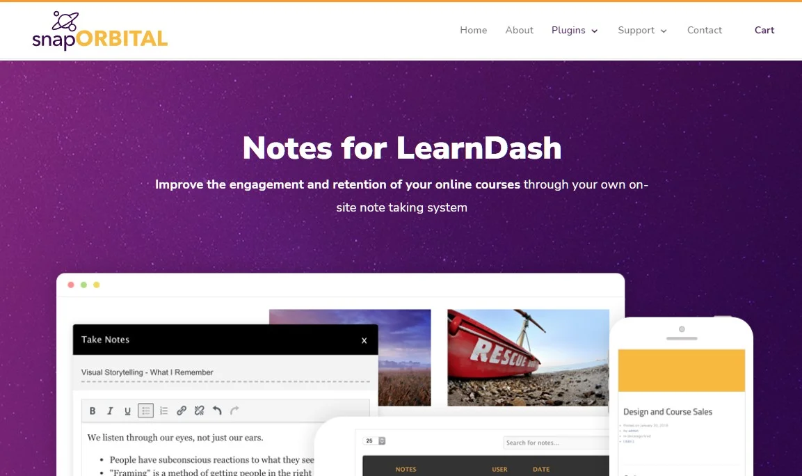 Snap Orbital Notes for LearnDash nulled plugin