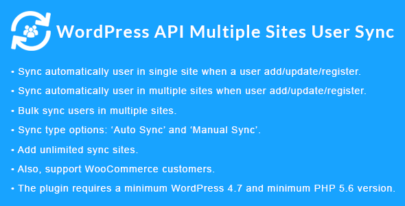 WordPress API Multiple Sites User Sync nulled plugin