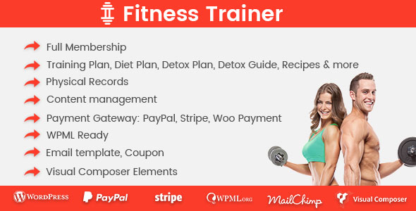 Fitness Trainer nulled plugin