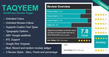 Taqyeem nulled plugin