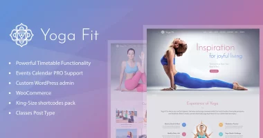 Yoga Fit nulled Themes