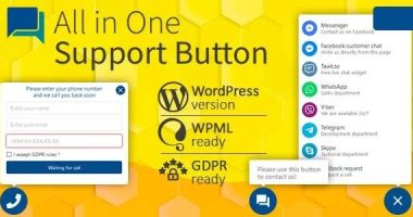 All in One Support Button nulled plugin