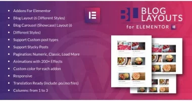 Blog Layouts for Elementor WordPress Plugin nulled plugin