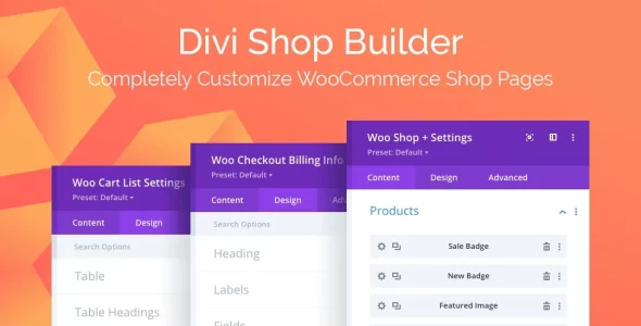 Divi Shop Builder For woocommerce Plugins