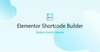 Elementor Shortcode Builder.Modern Events Calendar nulled plugin