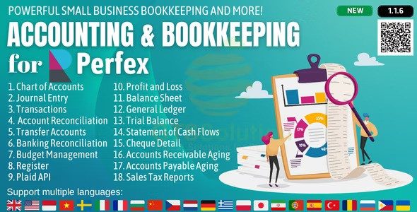 Accounting and Bookkeeping module for Perfex CRM Nulled Script