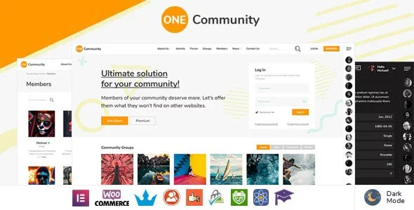 OneCommunity nulled Themes