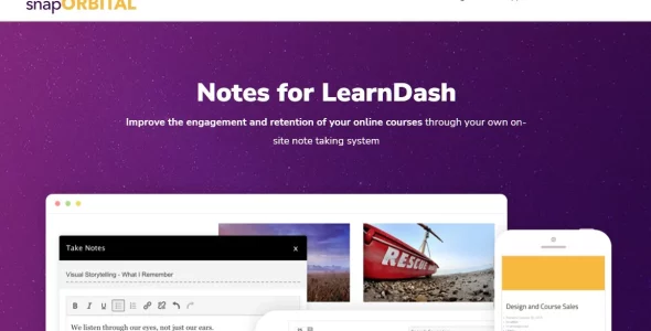 Snap Orbital Notes for LearnDash nulled plugin