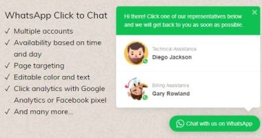 WhatsApp Click to Chat Plugin for WordPress nulled plugin