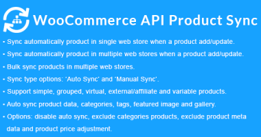 WooCommerce API Product Sync nulled plugin