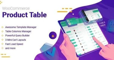 WooCommerce Product Table nulled plugin