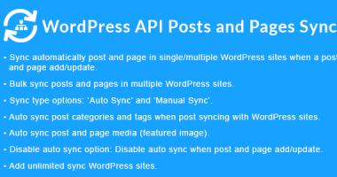 WordPress API Posts and Pages Sync nulled plugin