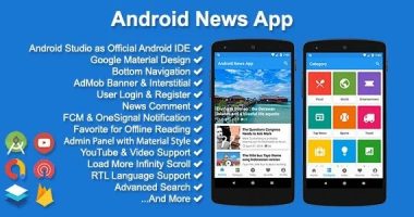 News App and Web Mobile App Template