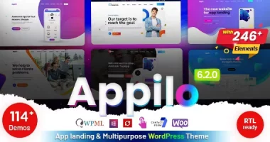 app landing page nulled Themes