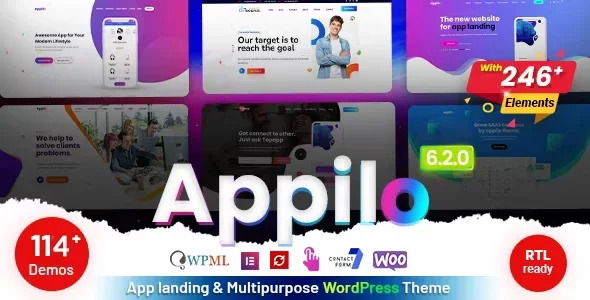 app landing page nulled Themes