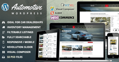 Automotive Car Dealership Business nulled theme