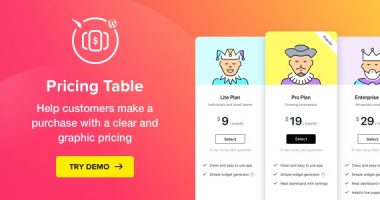 Pricing Table nulled plugin