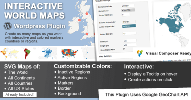 Interactive World Maps NULLED Plugin