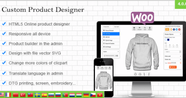 WooCommerce Custom Product Designer nulled plugin