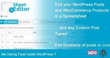 WP Sheet Editor Post Types Premium nulled plugin