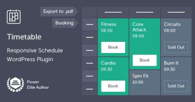 Timetable Booking Schedule nulled plugin