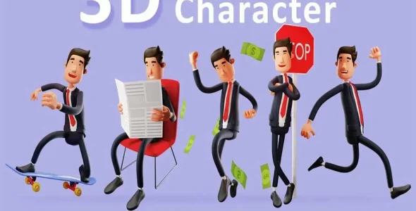 wpnulled.pro-3d-icon-pack-5poses