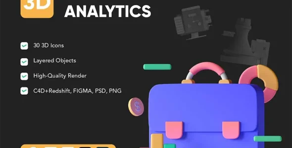 wpnulled.pro-3d-icon-pack-Business-Analytics