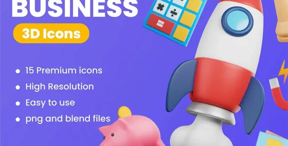 wpnulled.pro-3d-icon-pack-Business