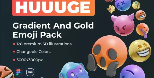 wpnulled.pro-3d-icon-pack-Emoji-Huuuge