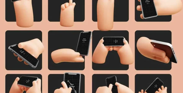 wpnulled.pro-3d-icon-pack-Hands-Phone