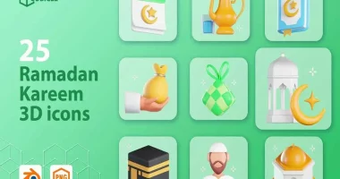 wpnulled.pro-3d-icon-pack-Ramadan-Kareem