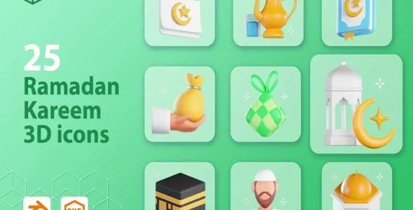 wpnulled.pro-3d-icon-pack-Ramadan-Kareem
