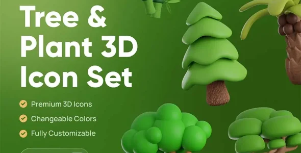 wpnulled.pro-3d-icon-pack-Tree&plant